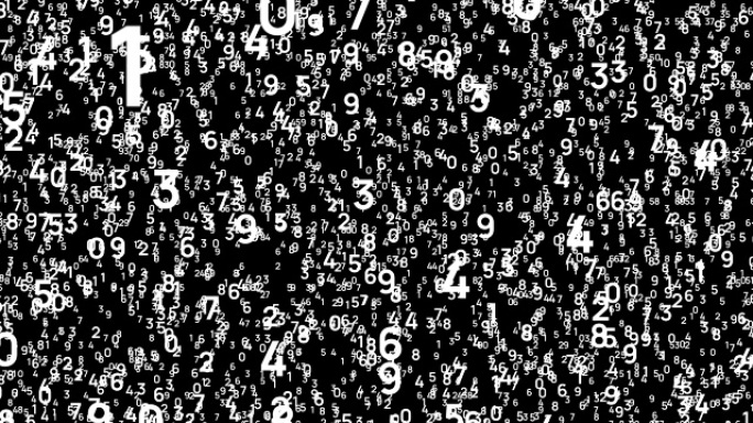 四组数字转场蒙版4K