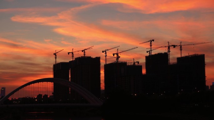 【高清延时】工程建设/工地/工人/建筑