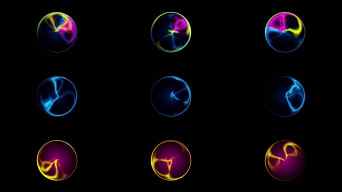 带通道魔法球水晶球led霓虹科幻