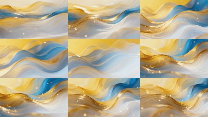 鎏金流体渐变背景