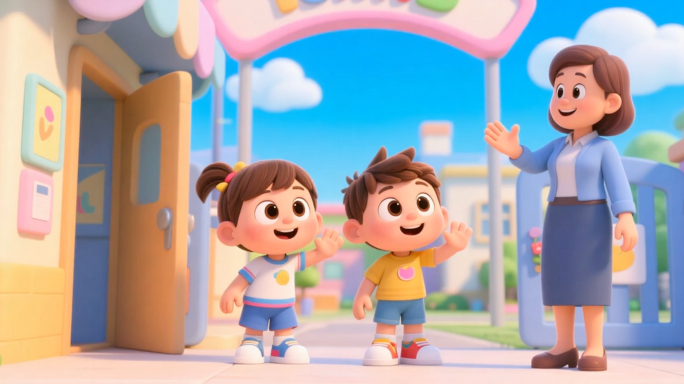 《再见了，我的幼儿园》 LED背景 宽屏