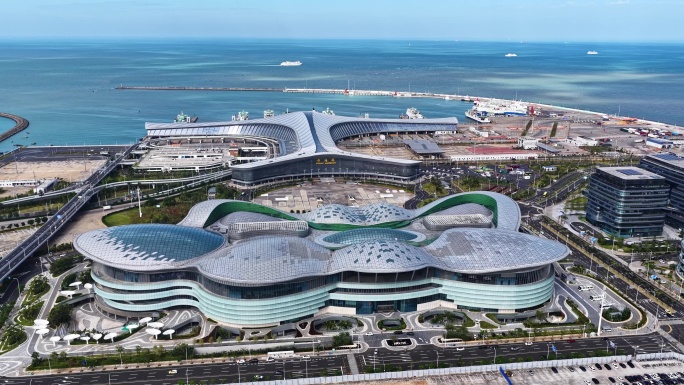 海南海口新海港轮渡码头海口国际免税城