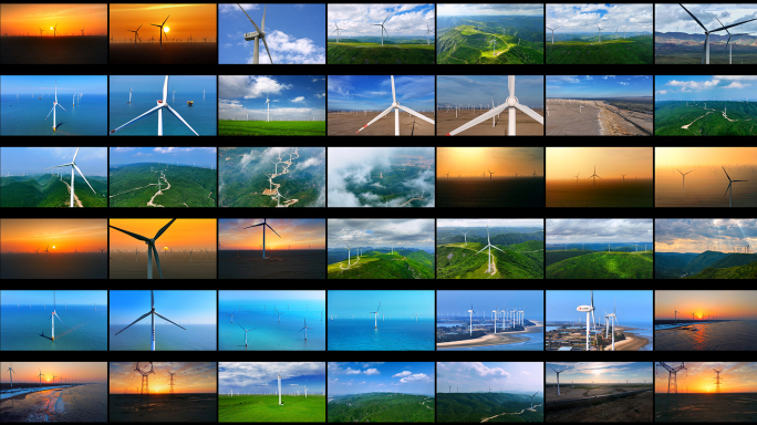 风电清洁能源风力发电站