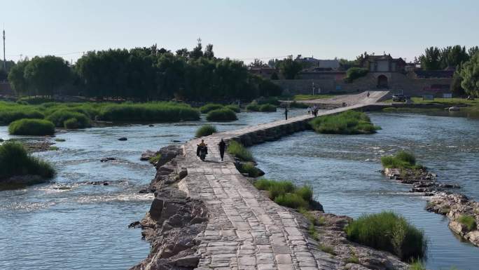 大汶河明石桥大汶口古石桥