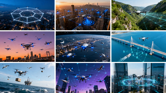 无人机空中交通导航 无人机智慧城市应用