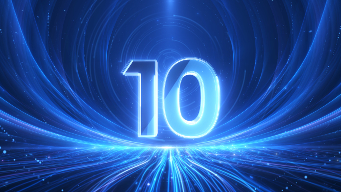 蓝色倒计时开场启动仪式AE模板