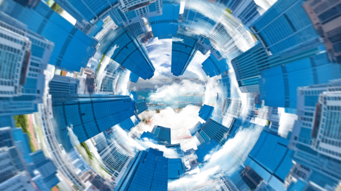 创意片头 文字片头 城市片头 城市穿梭