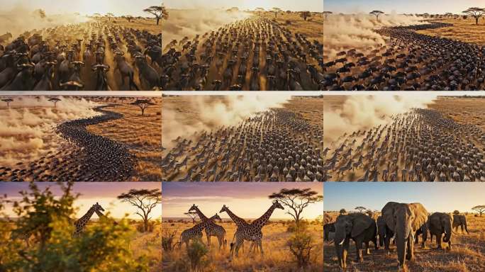 非洲草原动物大迁徙