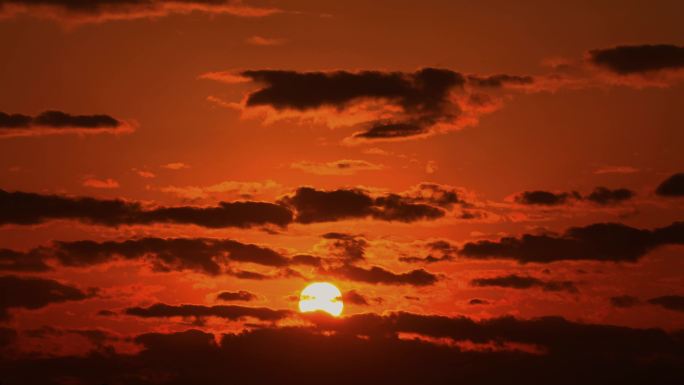 日出日落城市喧嚣车水马龙快节奏生活