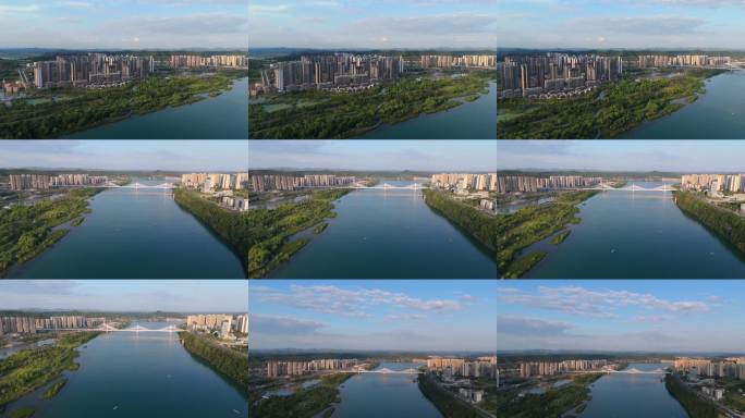 四川南部县满福坝文旅新区全景航拍