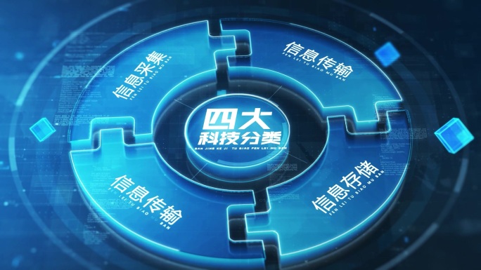 蓝色科技环绕分类