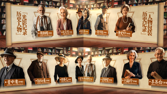 历史老照片人物介绍ae模板