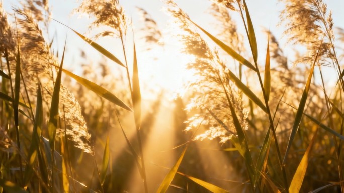 芦苇荡自然风光