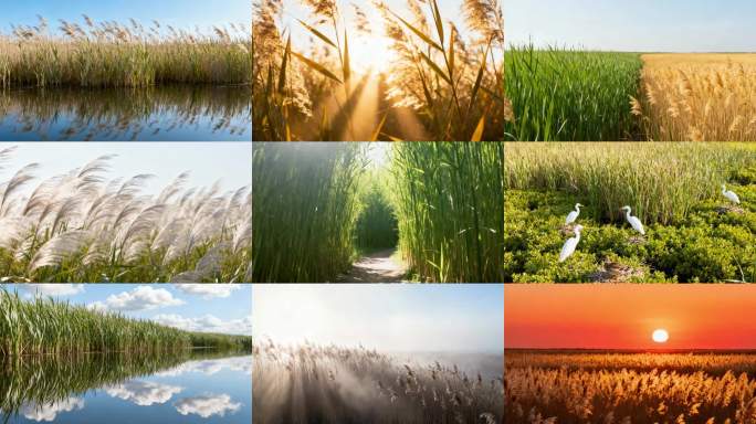 芦苇荡自然风光
