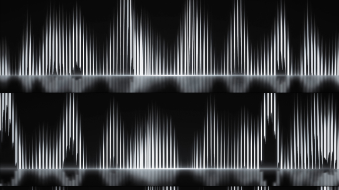 8k黑白节奏感线条起伏波浪动感舞台背景