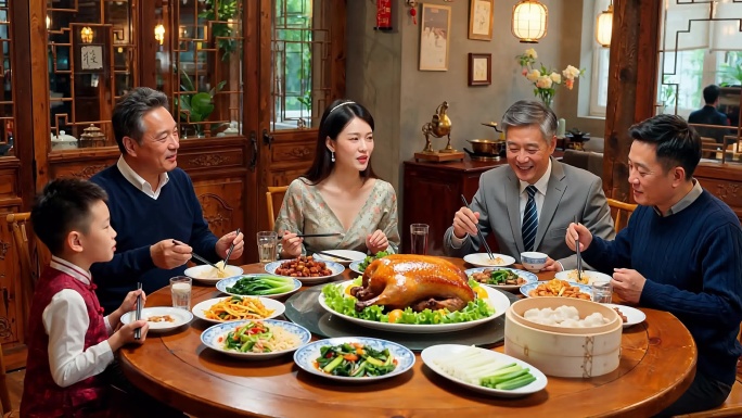 家庭聚会家宴中式餐厅聚餐合集