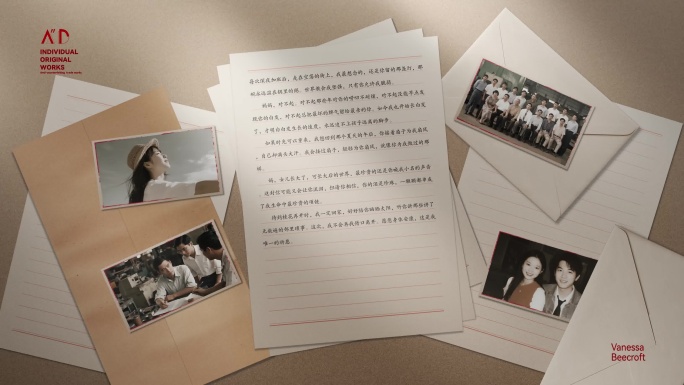 温暖书信家书信纸回忆怀旧感人信笺展示