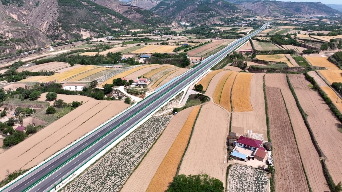 灵华高速公路西北甘肃庆阳黄土高原高速公路