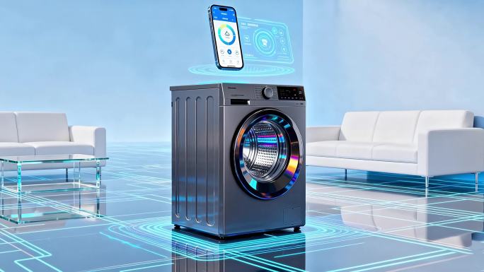 智能洗衣机科技展示 智能家居洗护新体验