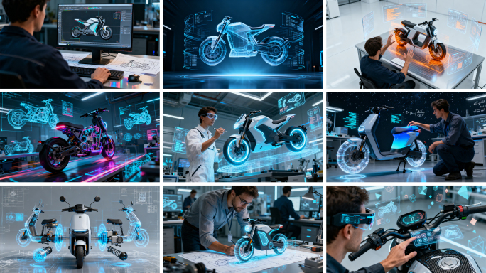 电动摩托车研发设计 新能源 智慧交通