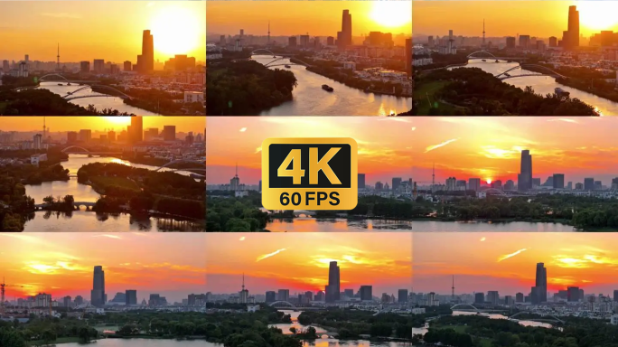 【7段】夕阳下的苏州城市运河