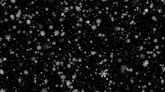 循环粒子雪花飘落带通道 视频加工程文件