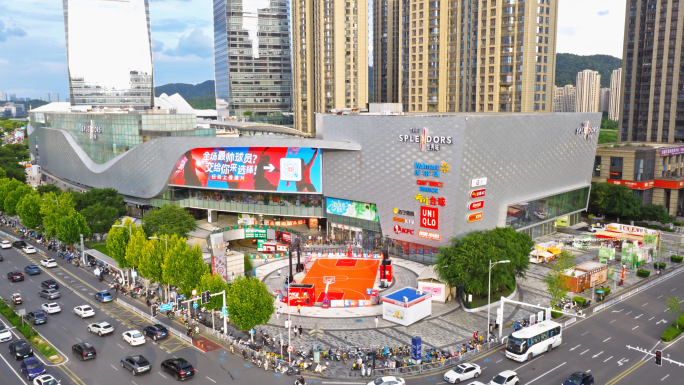 长沙梅溪湖览秀城航拍