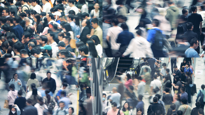 城市迷茫人群孤独迷惘迷失