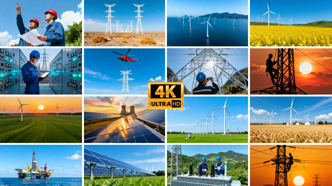 新能源绿色能源光伏发电新质生产力电力工人