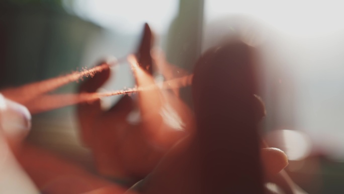 翻花绳 童年 怀旧 游戏 视频 素材