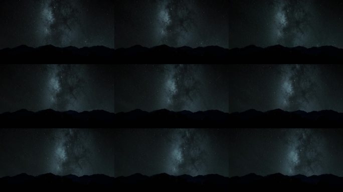 银河星空延时摄影