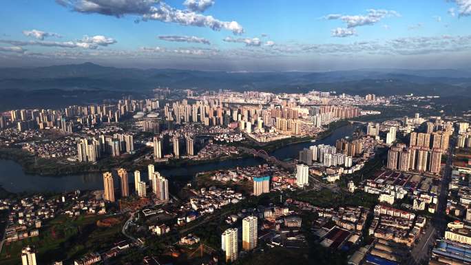 「航拍」百色城区4k60p