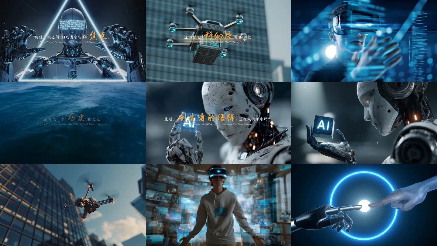 AI科技开场混剪概念宣传片 高端片头