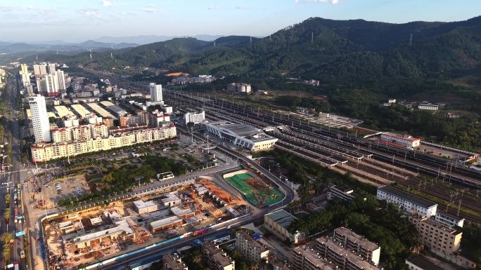 「航拍」百色火车站4k60p