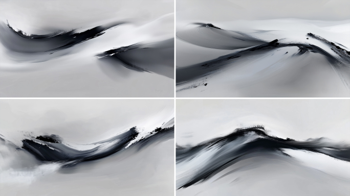 抽象意境水墨流动
