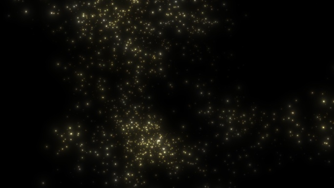 金色悬浮粒子带通道