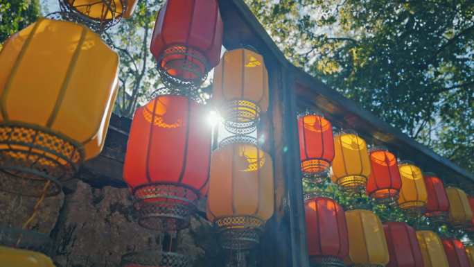 黄姚古镇灯笼街美景