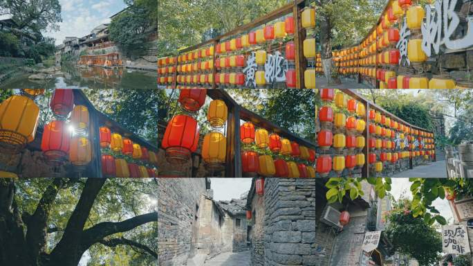 黄姚古镇灯笼街美景