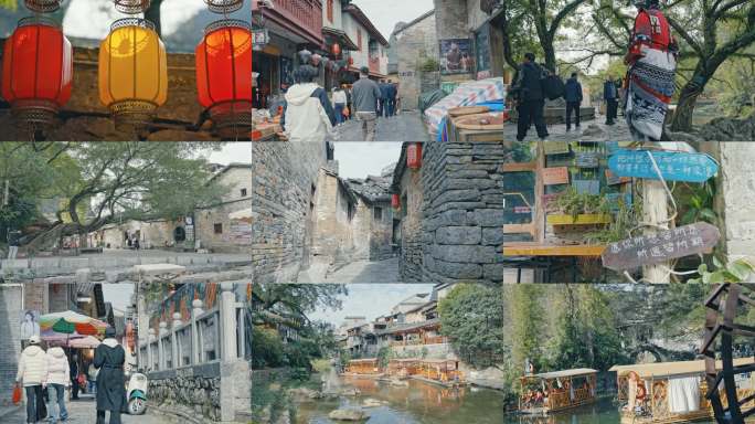 黄姚古镇实拍多镜头