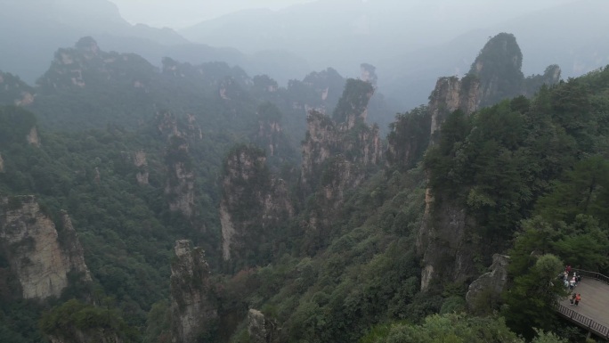 十一组湖南张家界航拍