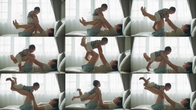 早晨一起玩耍，快乐时光