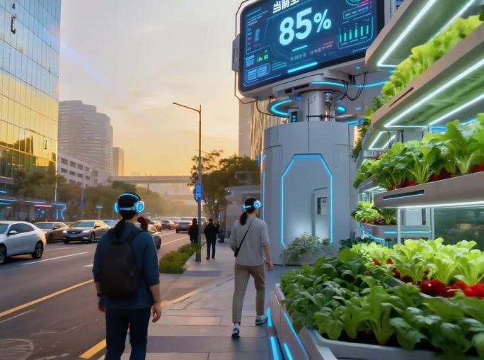 智能生态都市风光展示