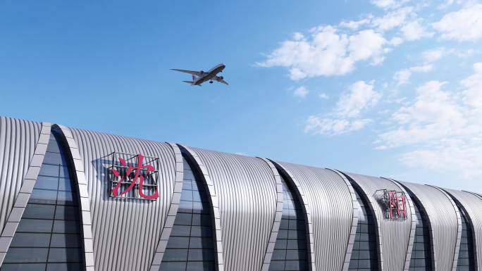 4K沈阳桃仙国际机场飞机飞过空镜合集