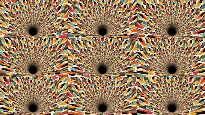 彩色抽象旋涡动画