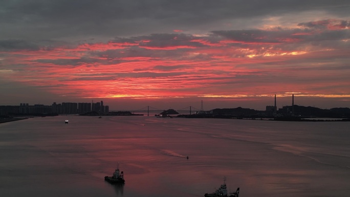 十三组汕头中山公园海边日出