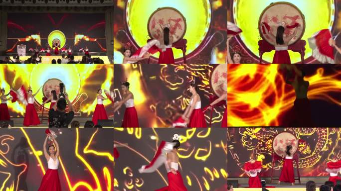 女子大鼓表演舞台现场