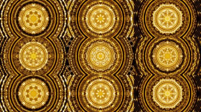 华贵金色穹顶花纹万花筒