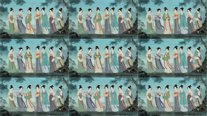 中国风仕女 传统文化