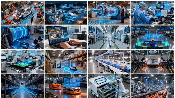 智能制造科技工厂智慧工厂工业自动化生产线