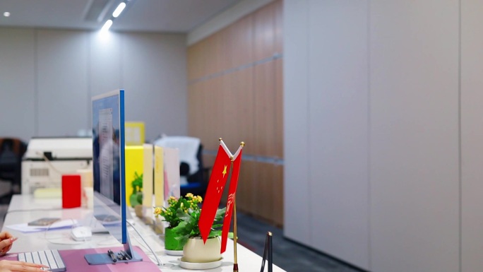 公司场景人员加速拍摄